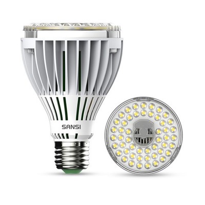 SANSI 36W Grow Light Bulb Full Spectrum 4000K PAR25 LED Plant Grow Light E26
