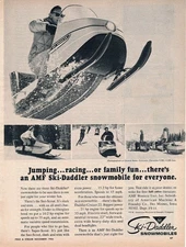 Magazine Ad - 1967 - AMF Ski-Daddler Snowmobiles  (#2)