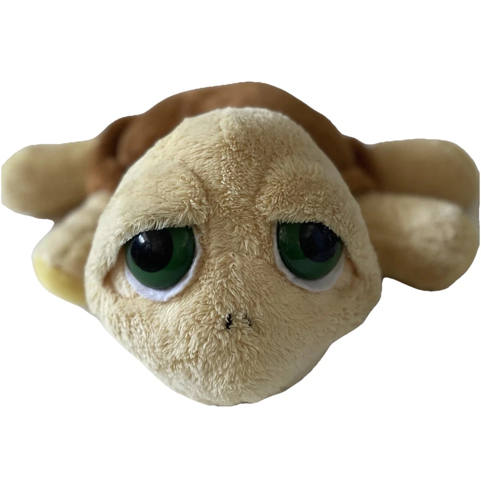 Russ Berrie Vintage Plush Shelly Turtle, Yellow with Brown Shell 28 cm - image 2 of 4