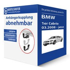 G.D.W. Anhängerkupplung abnehmbar für BMW 1er Cabrio Typ E88 AHK