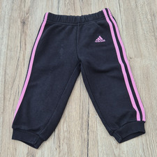 adidas Baby Jogginghose schwarz/rosa gestreif...