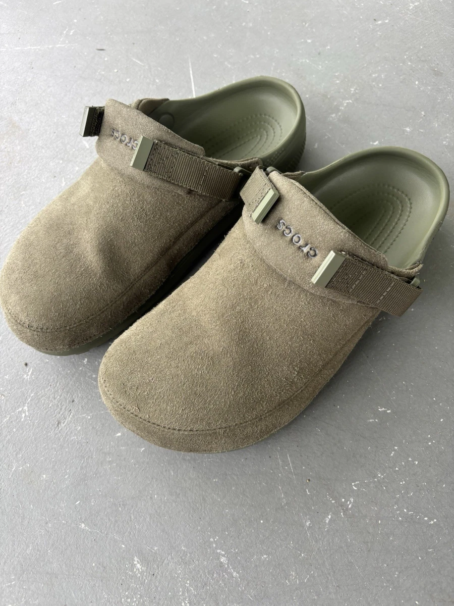 New The Kooples Olive Suede Double Buckle Slides Sandal Khaki Green EU 43 Men 10 The Ollie Slide - Army Green Suede – Commbi ® main image 2