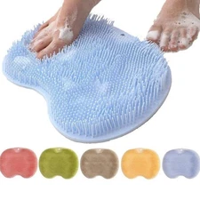 Foot Back Scrubber Exfoliating Silicone Massager Pad Cleaning Mat Bath Shower US