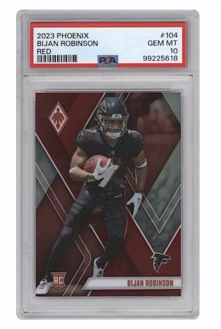 2023 Panini Phoenix - Rookies Bijan Robinson #104 Red /250 (RC)