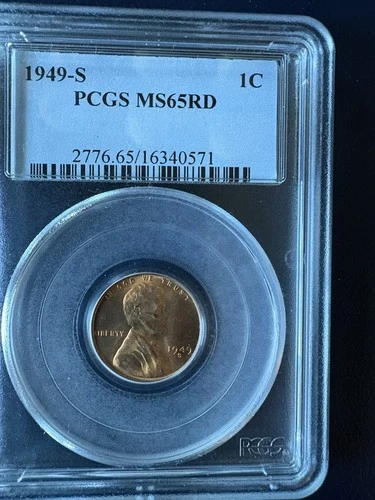1949-S LINCOLN 1C MS65 RD