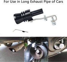Black Turbo Sound Exhaust Muffler Pipe Whistle XL Car Auto Accessories Universal