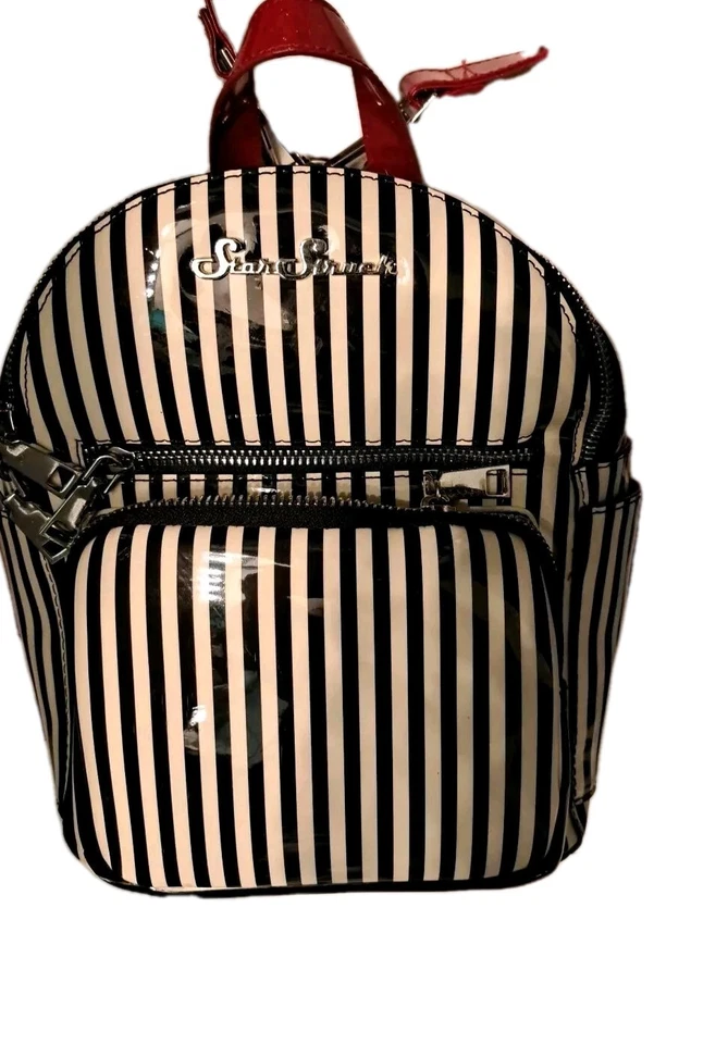 Bolso de ropa Astro Bettie Star Struck mini mochila a rayas rojo rubí