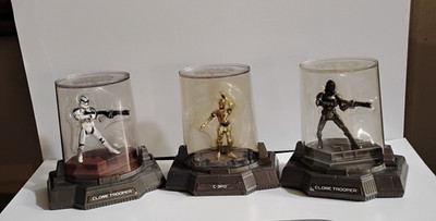 Star Wars Titan Serie Die-Cast Sammlung Figuren 3 Stück.   Alle sind 2005