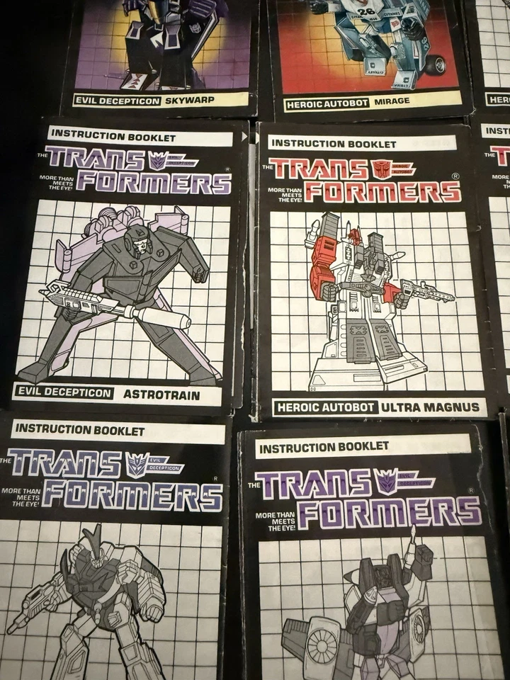 Vintage G1 Transformers Instruction Booklets Hasbro Manuals x 15 1980s - Image 4 of 4