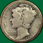 1921-D Mercury Dime Almost Good AG Coin #43949