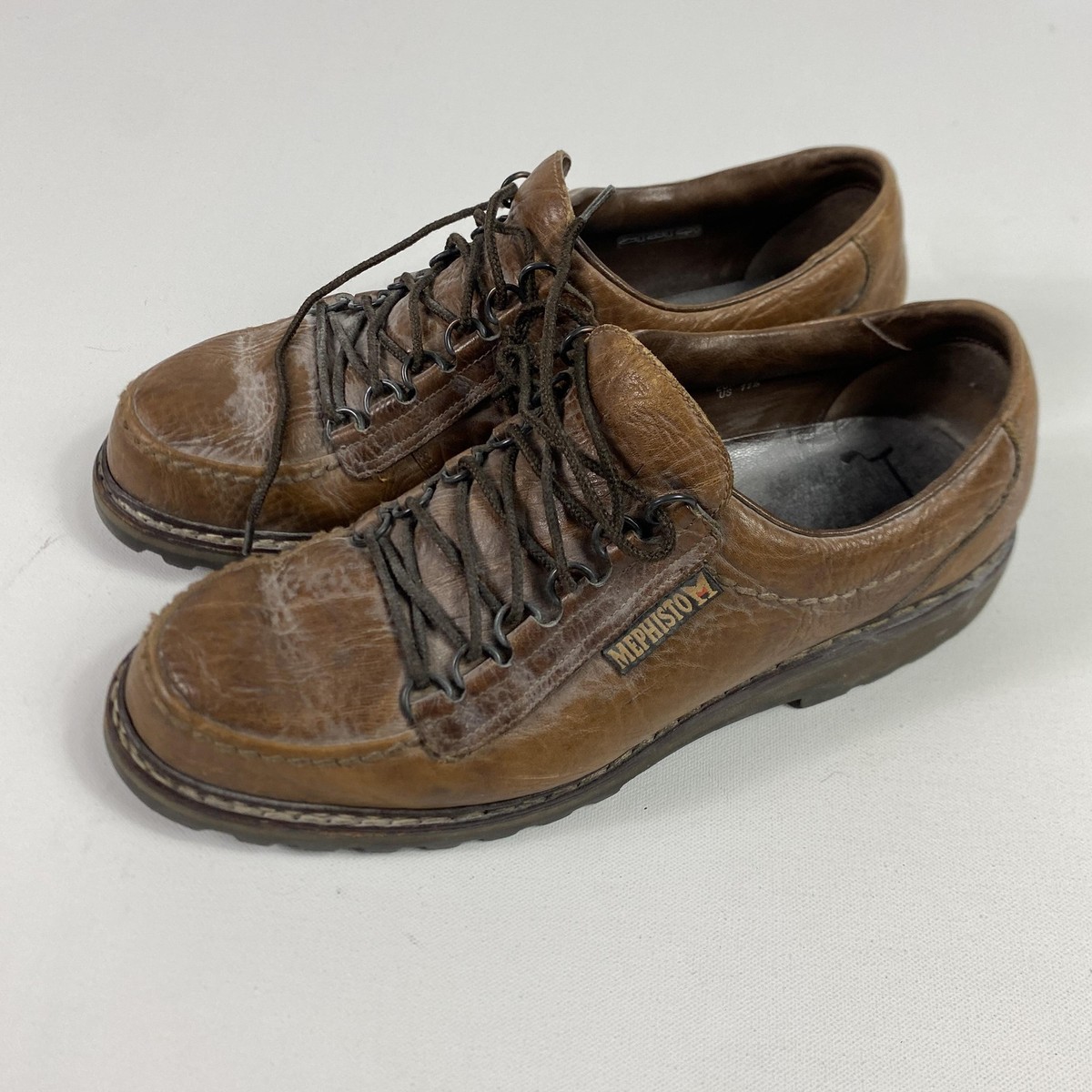 Mephisto Cruiser Shoes Mens Size 11.5 Brown Leather Mamouth