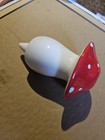 Red Ceramic Mushroom Planter Water Dispenser New In Box!  — photo 4