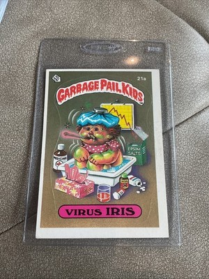 1985 Topps Garbage Pail Kids Series 1 GPK #21a VIRUS IRIS Vintage Card Matte