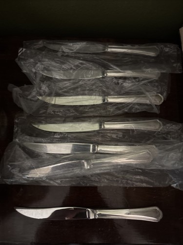 Lot de 7 couteaux à steak dentelés pour dîner inox ARLINGTON / NEWTON Reed & Barton - Photo 1/5