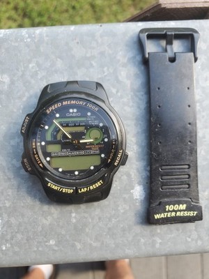 Vintage Casio AW-22 (725) Speed Memory 100R Digital Watch (not working) Clean