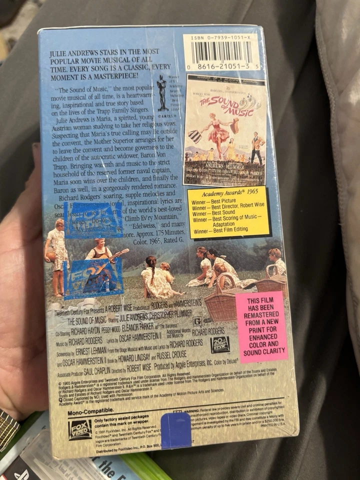 The Sound of Music Sealed Julie Andrews VHS Brand New & Sealed! - Image 3 of 3