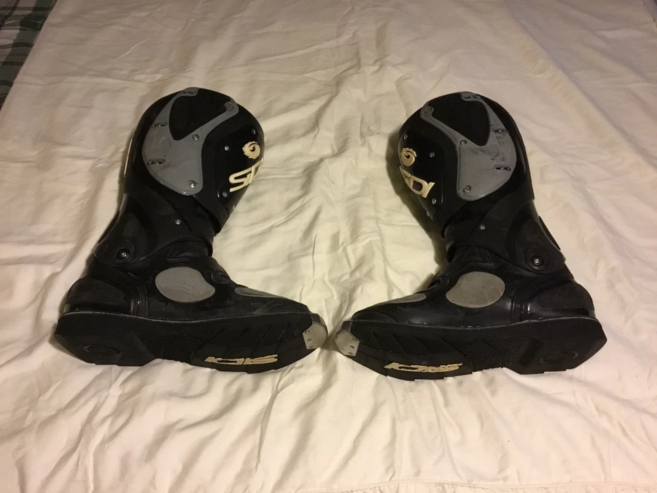 SIDI Flex Force Negro Motocicleta Offroad Motocross Para hombres 10 EE. UU./12 UK/47 UE Foto 4 de 4