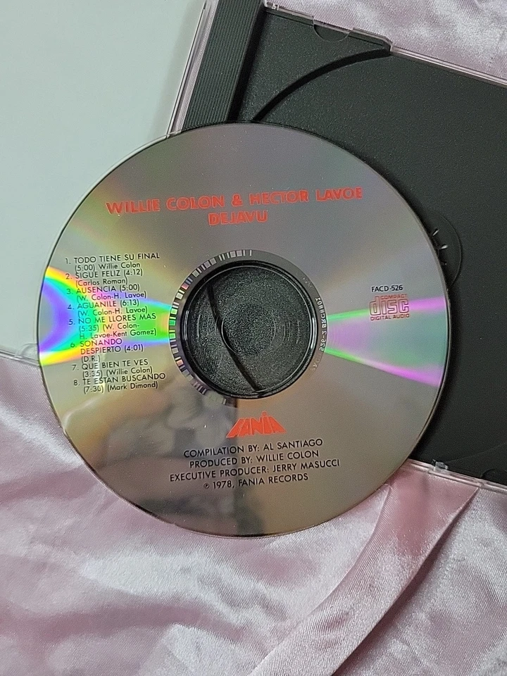 Willie Colon & Hector Lavoe Dejavu CD, 1978 Fania Records FACD 526 Foto 3 de 4