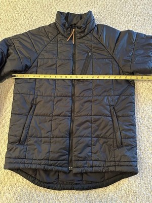Holden Stylish Black Guilted Nylon Insulated Warm Mens Jacket Size Large-Medium