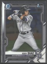 2021 Bowman #BCP-33 Eddy Diaz Chrome Prospects