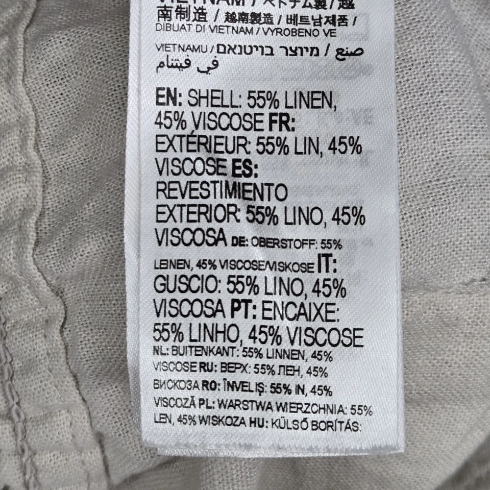 Pantalones de mujer Roxy S beige abuela costera 30" entrepierna Foto 4 de 4