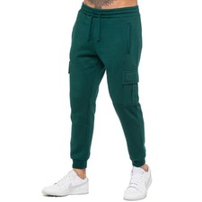 Enzo Mens Joggers Cargo Regular Fit Fleece Adjustable Waist Casual Sweatpants