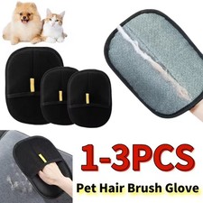 Electrostatic Pet Hair Removal Gloves,Reusable Pet Grooming Gloves Brush 1 3PCS