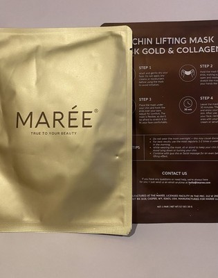 NEW LOT OF 2 MAREE 24K GOLD & COLLAGEN JAWLINE CHIN LIFTING MASK