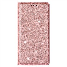 Glitzer Klapp Tasche For iPhone 17 16 15 14 13 12 11 SE 8 Magnet BookCase Wallet