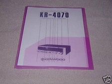 KENWOOD KR-4070 STEREO RECEIVER INSTRUCTION MANUAL SAME DAY SHIPPING