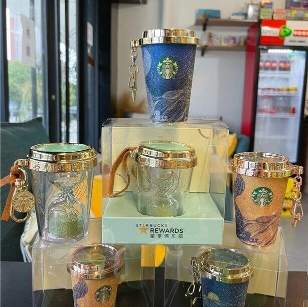 Starbucks Keychain Popular New Product Mini Water Cup Keychain New