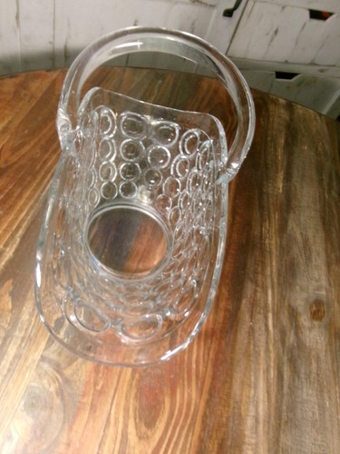 Beautiful glass basket-1000 Circles--Wedding Basket 14" LX 11" H X 7" W - Picture 2 of 9