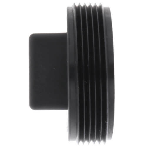 Enchufe de limpieza de polipro de cabeza cuadrada de 2" (negro) paquete de 10 - Imagen 2 de 3