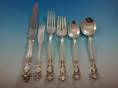 Chateau Rose by Alvin Sterling Silver Flatware Set For 8 Service