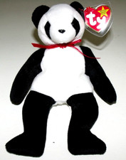 Ty Beanie Babies Fortune the Panda Bear Retired New