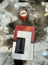 Pokemon Retractable Lanyard Pok ball  ID Card Name Badge  Officially Licensed