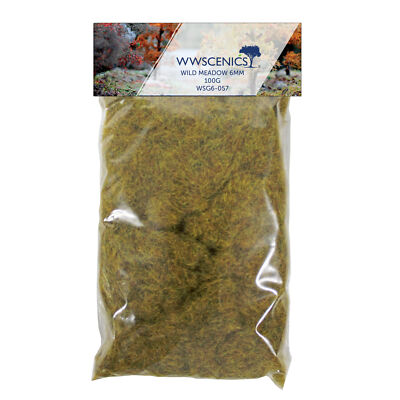 WSG6-058 WWScenics Refill 1000ml 6mm Wild Meadow Static Grass - 100g