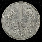 Germany-Federal Republic 1974 J 1 Mark Hamburg Mint XF KM# 110 (019) — photo 2