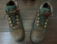 Timberland Boots 16937 M Field Boots Brown Nubuck Green Beef Broccoli Mens 5.5