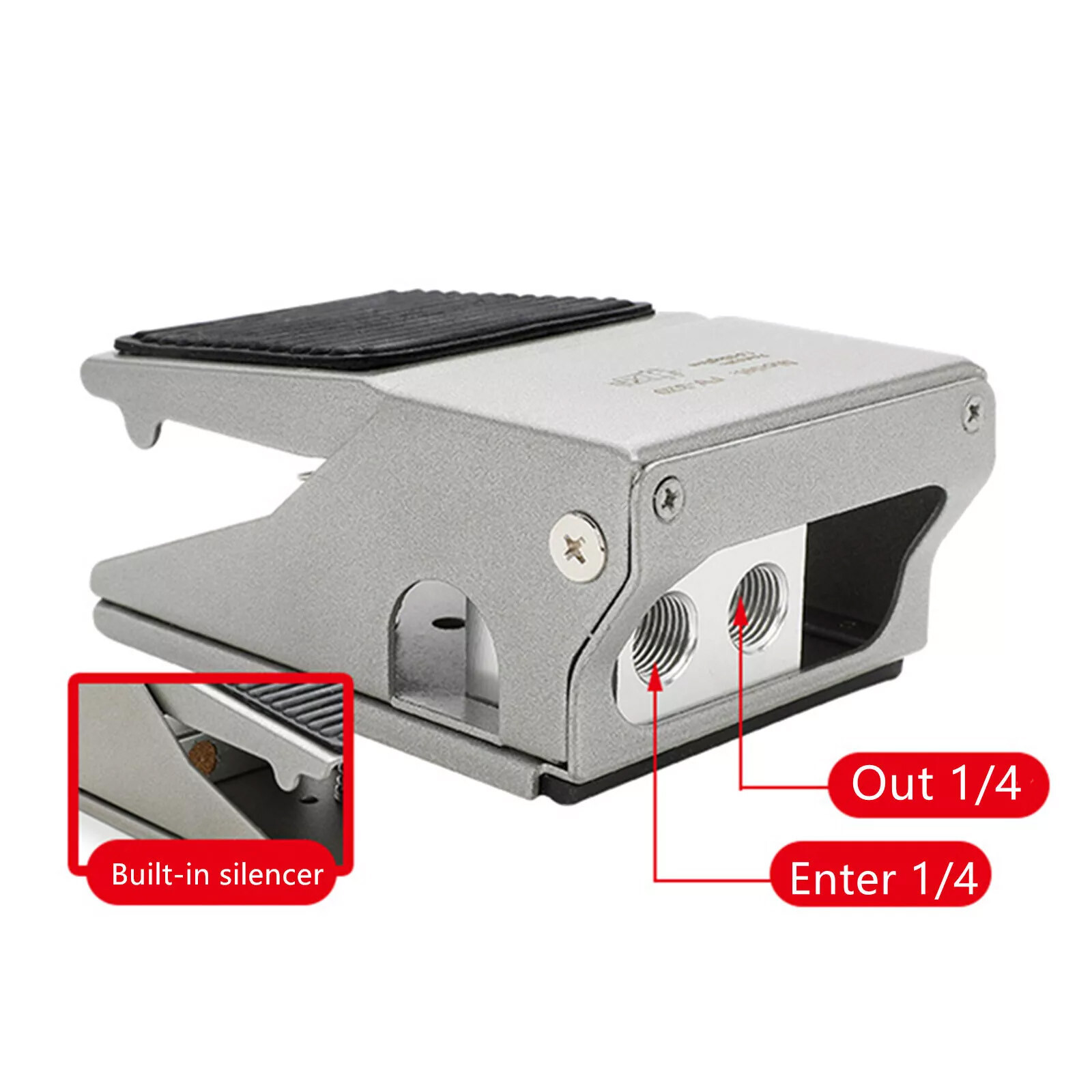 NEW Pneumatic Foot Pedal Valve FV-320 Momentary 3 Way 2 Position 1/4"PT Threaded