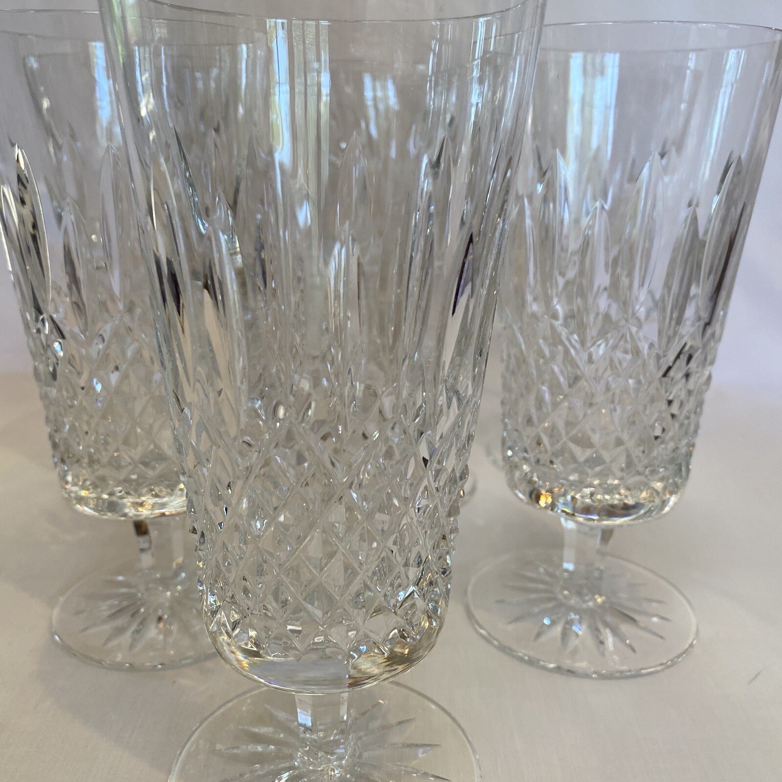 Waterford Lismore Crystal Wine And Iced Beverage Glasses (12) eBay