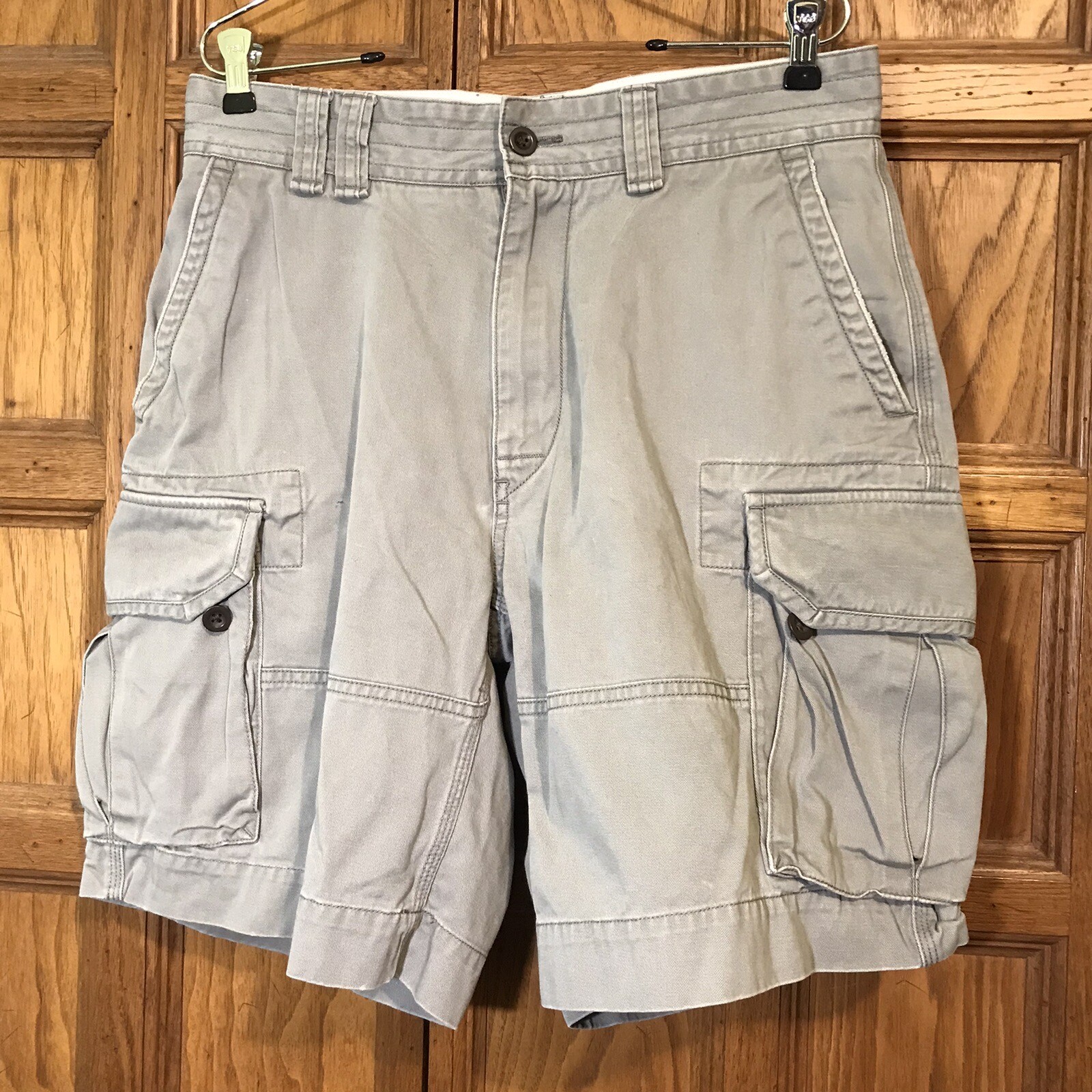 Polo by Ralph Lauren Shorts Men's 32 Flat Gray Chino Twill Cargo