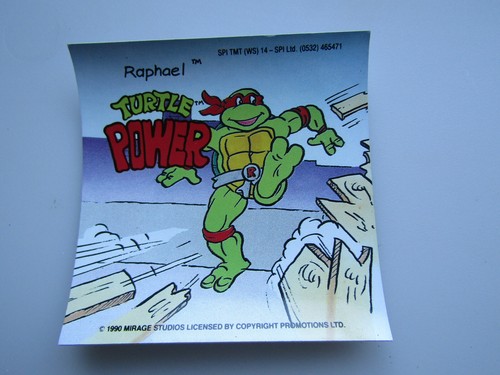 1990'S SPI TEENAGE MUTANT HERO TURTLES DOUBLE SIDED TRANSPARENT WINDOW STICKERS - Picture 7 of 16