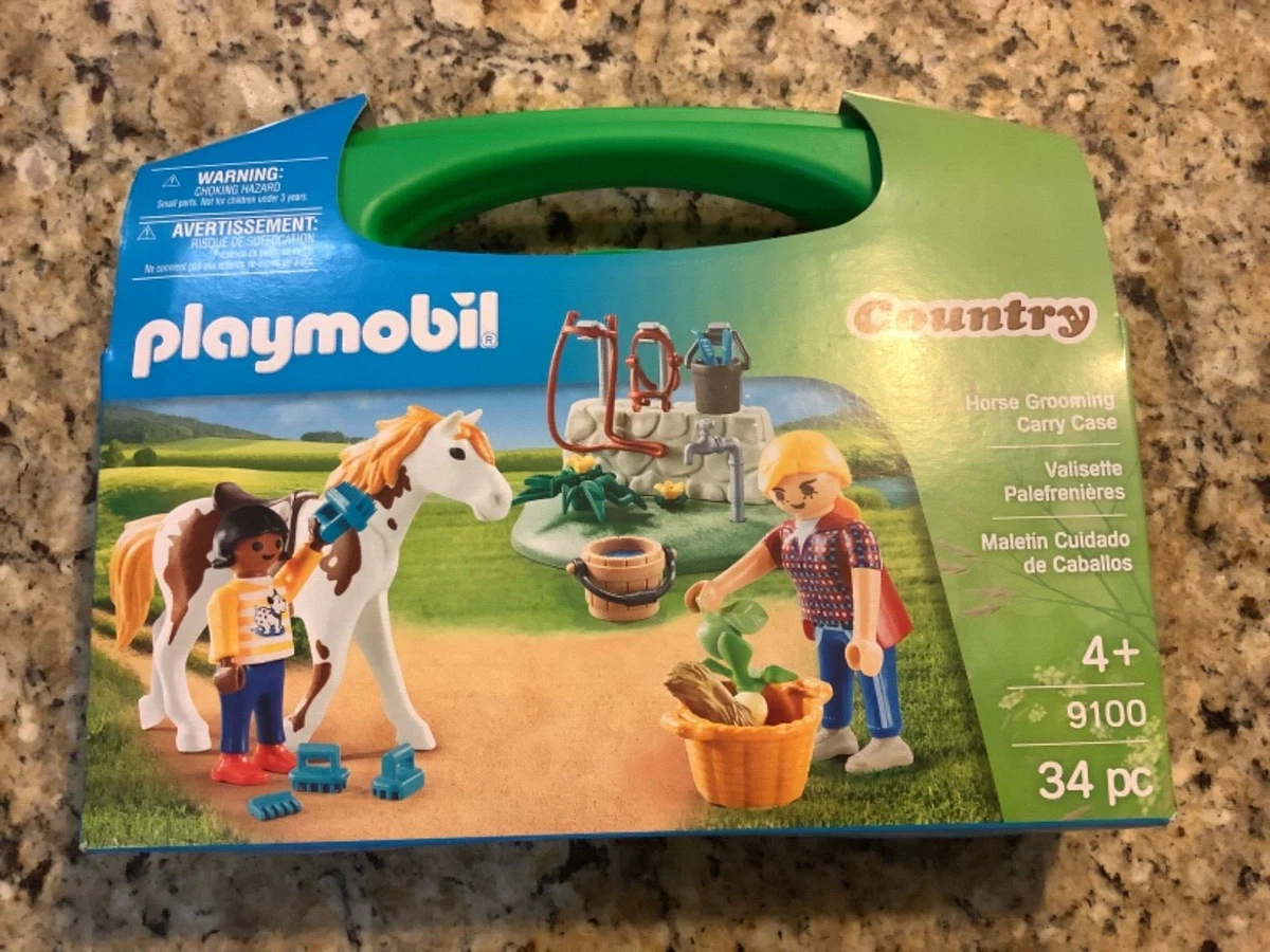 Playmobil horse grooming carry case hotsell