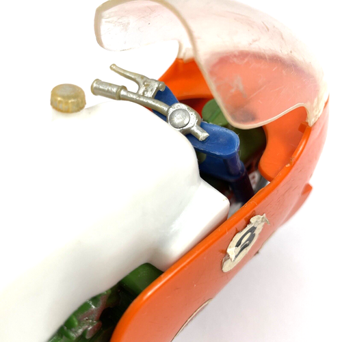 Vintage Motorcycle Racing Durham Industries Orange Green 1970s Plastic - Picture 8 of 10