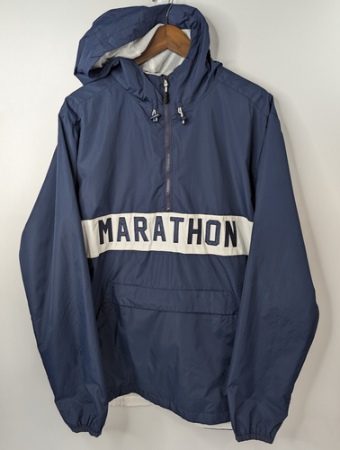 The Marathon Clothing TMC Anorak Jacket Mens XL Navy Pullover Logo Crenshaw - Picture 2 of 14