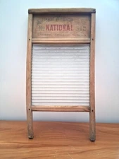 Vintage National Washboard Co. No. 512 Victory Glass and Great Period Patina