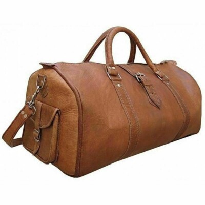 Grand Sac De Voyage En Cuir Vintage Femme – Cabine Week-end 30x11x11 Pouces Marron