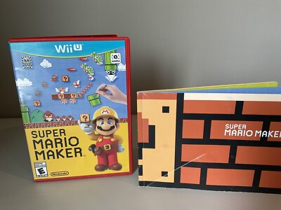 Super Mario Maker W/ Art Book - No Manual - Tested & Working