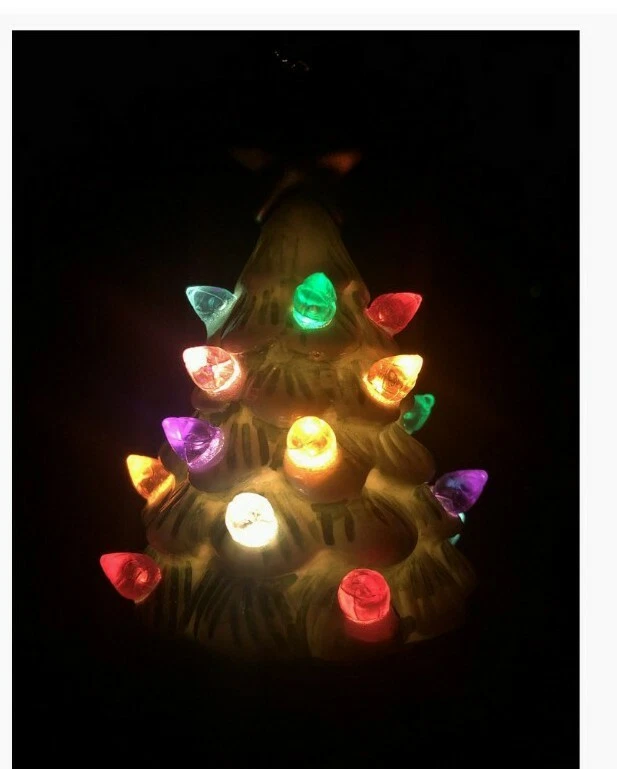 Target Wondershop Retro LIGHT UP CERAMIC CHRISTMAS TREE Ornament
